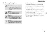 Preview for 29 page of SEVERIN KA4810 Operating Instructions Manual