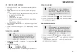 Preview for 9 page of SEVERIN KA4813 Operating Instructions Manual