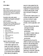 Preview for 8 page of SEVERIN KAFFEEAUTOMAT KA 4156 - Instructions For Use Manual