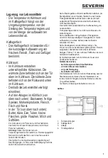 Предварительный просмотр 5 страницы SEVERIN KB 8871 Instructions For Use Manual