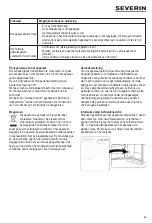 Предварительный просмотр 29 страницы SEVERIN KB 8871 Instructions For Use Manual