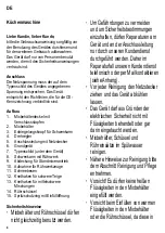 Preview for 4 page of SEVERIN KM-3890 Instructions For Use Manual