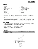 Предварительный просмотр 5 страницы SEVERIN KM 3895 James the Wondermachine Instructions For Use Manual