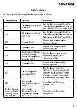 Предварительный просмотр 9 страницы SEVERIN KP-1030 Instructions For Use Manual