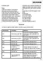 Предварительный просмотр 59 страницы SEVERIN KP-1030 Instructions For Use Manual