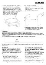 Предварительный просмотр 7 страницы SEVERIN KS 9809 Instructions For Use Manual