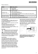 Предварительный просмотр 57 страницы SEVERIN KS 9809 Instructions For Use Manual