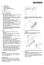 Предварительный просмотр 61 страницы SEVERIN KS 9818 Instructions For Use Manual