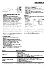 Предварительный просмотр 63 страницы SEVERIN KS 9818 Instructions For Use Manual