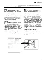 Предварительный просмотр 27 страницы SEVERIN KS 9876 Instruction Manual