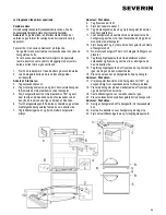 Предварительный просмотр 59 страницы SEVERIN KS 9876 Instruction Manual