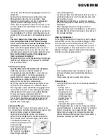 Предварительный просмотр 61 страницы SEVERIN KS 9876 Instruction Manual