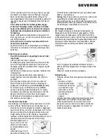 Предварительный просмотр 69 страницы SEVERIN KS 9876 Instruction Manual