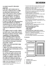 Предварительный просмотр 11 страницы SEVERIN KS 9890 - CONGELATEUR TABLE TOP Instructions For Use Manual