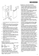 Предварительный просмотр 39 страницы SEVERIN KS 9890 - CONGELATEUR TABLE TOP Instructions For Use Manual