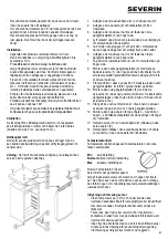 Предварительный просмотр 51 страницы SEVERIN KS 9890 - CONGELATEUR TABLE TOP Instructions For Use Manual