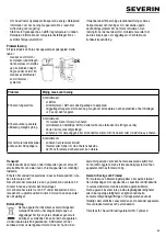 Предварительный просмотр 53 страницы SEVERIN KS 9890 - CONGELATEUR TABLE TOP Instructions For Use Manual