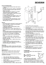 Предварительный просмотр 57 страницы SEVERIN KS 9890 - CONGELATEUR TABLE TOP Instructions For Use Manual