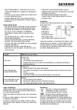 Предварительный просмотр 59 страницы SEVERIN KS 9890 - CONGELATEUR TABLE TOP Instructions For Use Manual