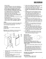 Предварительный просмотр 5 страницы SEVERIN KS 9893 Instructions For Use Manual