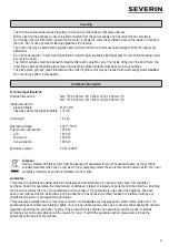 Preview for 31 page of SEVERIN MW 7752 Instructions For Use Manual