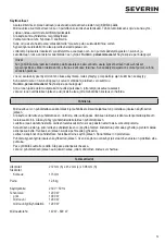 Preview for 73 page of SEVERIN MW 7762 Instructions For Use Manual