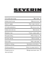 Preview for 1 page of SEVERIN MW 7803 Instructions For Use Manual