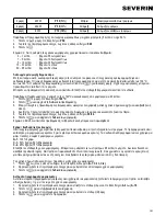 Preview for 101 page of SEVERIN MW 7804 - Instructions For Use Manual