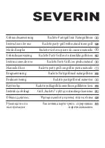 Preview for 1 page of SEVERIN PARTYGRILL MIT NATURGRILLSTEIN RG 2619 Instructions For Use Manual