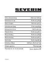 Preview for 1 page of SEVERIN PG 2780 Instructions For Use Manual