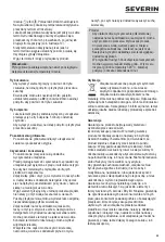 Preview for 59 page of SEVERIN PG 8106 Instructions For Use Manual