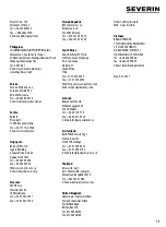 Preview for 71 page of SEVERIN RG 2674 Instructions For Use Manual