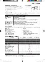 Preview for 11 page of SEVERIN RKS 8830 Instructions For Use Manual