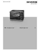 SEVERIN Rotisserie toast oven Instructions For Use Manual preview