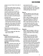 Preview for 6 page of SEVERIN Rotisserie toast oven Instructions For Use Manual