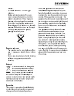 Preview for 4 page of SEVERIN SEV3669 User Manual