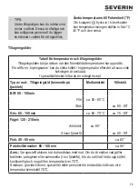 Preview for 73 page of SEVERIN SV 2451 Instructions For Use Manual