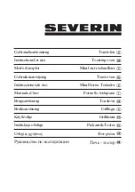 Preview for 1 page of SEVERIN TO-9232 Instructions For Use Manual