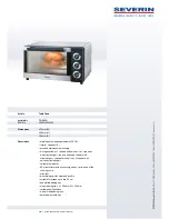 SEVERIN TOASTOFEN MIT UMLUFT TO 2033 Datasheet preview