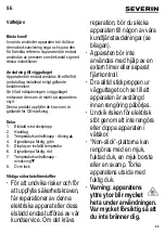 Preview for 43 page of SEVERIN WA2107 Instructions For Use Manual