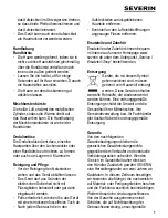 Preview for 7 page of SEVERIN WL0821 Instructions Manual