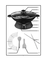 Предварительный просмотр 3 страницы SEVERIN WO 2442 - WOK ELECTRIQUE Instructions For Use Manual