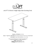 Seville Classics AirLift S3 OFF65803 Manual preview