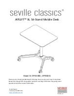 Preview for 1 page of Seville Classics AIRLIFT XL OFF65800 Manual