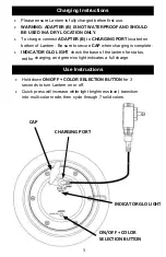 Предварительный просмотр 3 страницы Seville Classics GloGlobe WEB698 Instruction Manual