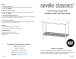 Seville Classics NSF SHE18308B Assembly Instructions preview