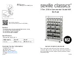 Seville Classics NSF WEB452 Assembly Instructions preview