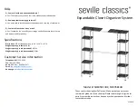 Seville Classics SHE05813BZ Quick Start Manual preview