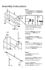 Предварительный просмотр 3 страницы Seville Classics SHE16165 Assembly Instructions