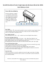 Preview for 1 page of Seville Classics UHD20200B Quick Reference Manual